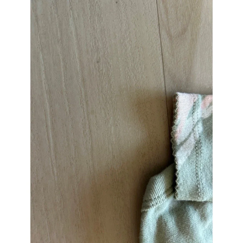 Carter's 3 M baby girl pink swan onesie and green pants set